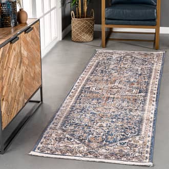 Blue Edessa Idina Bordered Medallion rug