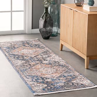 Blue Edessa Joline Faded Medallion rug