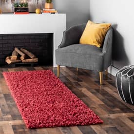 Shaggy Shaggy Rug Long Pile Living Room Solid Plain New Top Offer Round 