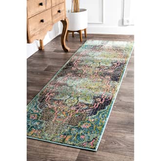 2' 6" x 8' Tinted Floral Medallion Rug secondary image