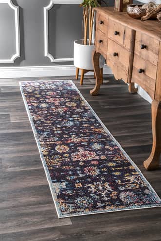2' x 8' Polychromic Floral Space Rug secondary image