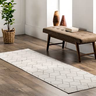 Beige Duskenfield Jacqueline Honeycomb Trellis rug
