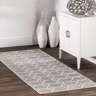 Gray Duskenfield Jacqueline Honeycomb Trellis rug
