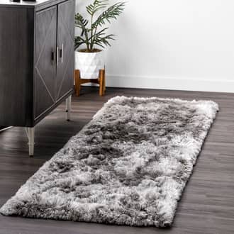 2' 6" x 6' Silky Shine Solid Shag Rug secondary image