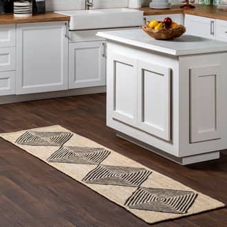 Natural Arvin Olano x Axel Diamond Jute rug