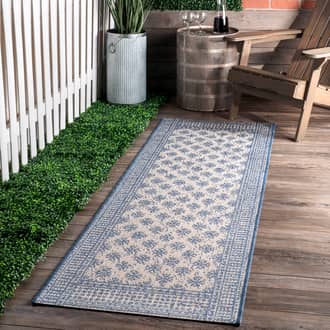 Blue Porch Jardin De Millefleurs Indoor/Outdoor rug