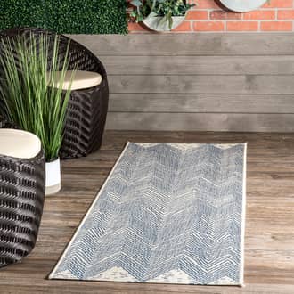 2' x 12' Wavy Chevron Indoor/Outdoor Rug secondary image