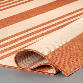 Terracotta Aperto Regency Stripes Indoor/Outdoor rug