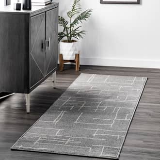 Gray Governess Modern Abstract rug