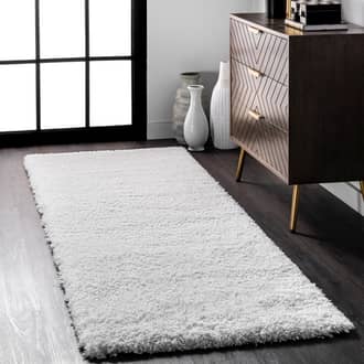 2' 6" x 6' Solid Fluffy Rug secondary image