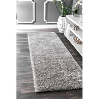 2' 8" x 8' Solid Fluffy Rug secondary image