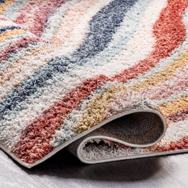 Temara Brielle Modern Ripples Rust Rug