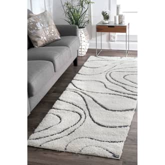2' 6" x 6' Shaggy Curves Rug secondary image