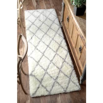 2' 8" x 8' Diamond Shag Rug secondary image