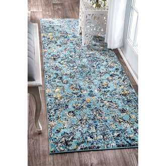 Aqua Bosphorus Pointelle Paisley rug