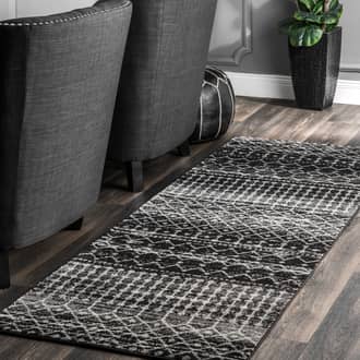 Black Bosphorus Moroccan Trellis rug