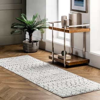 White And Black Bosphorus Moroccan Trellis rug