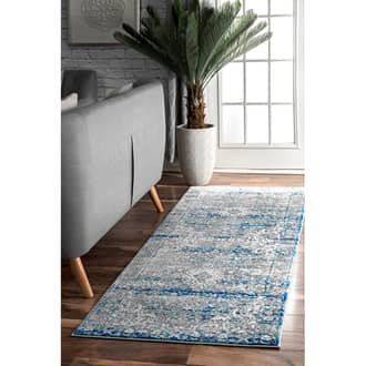 Light Blue Bosphorus Distressed Persian rug
