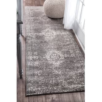 Gray Bosphorus Sofia Overdyed Oriental Medallion rug