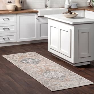 Rust Vezzo Valara Faded Medallion rug