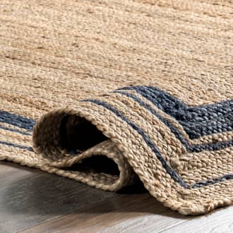 2' 6" x 6' Jute Braided Saturn Border Rug secondary image