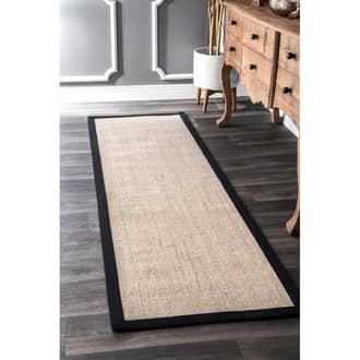 Bordered Bleached Sisal Rug secondary image