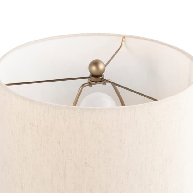 Revere 20 Inch Modern Gold Lattice Ball, Lattice Table Lamp