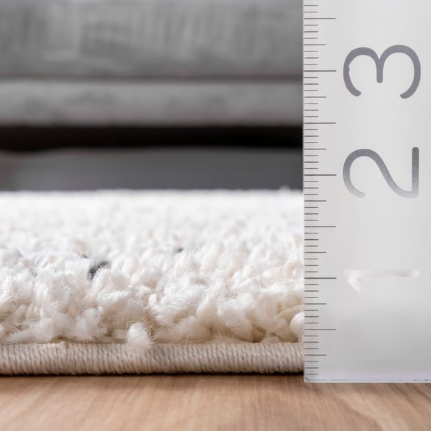 Temara Moroccan Lattice Tassel Off White Rug