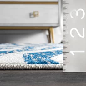 Bosphorus Zebra Stripes Blue Rug