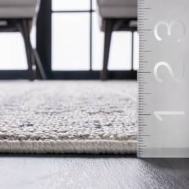 Opell Checkered Diamonds Tassel Ivory Rug Opell Checkered Diamonds Tassel Ivory Rug