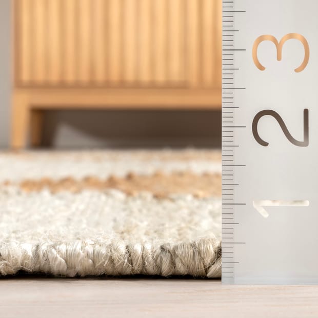 Staccato Jute Harlequin Trellis Ivory Rug