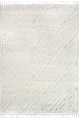 Beige 5' x 8' Chantria Textured Tiled Rug swatch