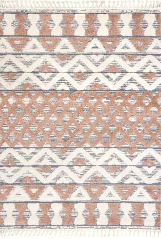 Pink 9' x 12' Amabella Lifted Lattice Rug swatch