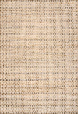 Natural 6' x 9' Pinstriped Jute Rug swatch