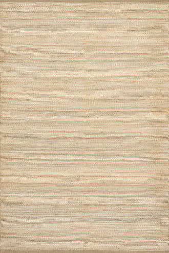 Ivory 5' x 8' Striped Handwoven Jute Rug swatch