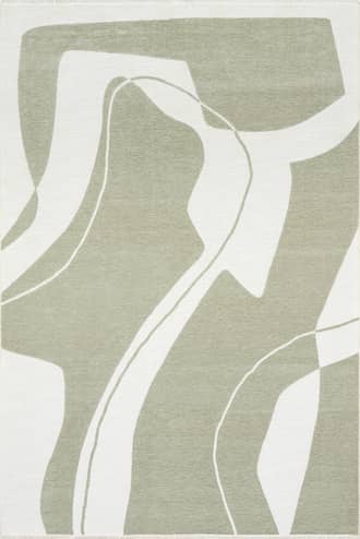 6' 7" x 9' Marion Abstract Fringed Reversible Washable Rug primary image