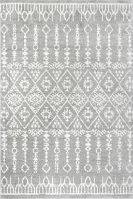 Gray Tribal Trellis Rug swatch