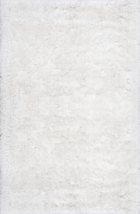 Ivory Fluffy Speckled Shag Rug swatch