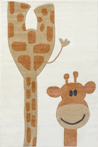 Beige 8' x 10' Brandi Kids Giraffe Rug swatch