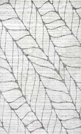 Light Gray Jada Abstract Leaves Rug swatch