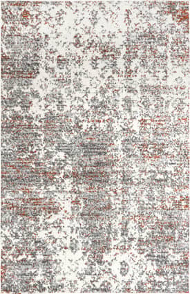Red 4' Ruby Distressed Mist Rug swatch