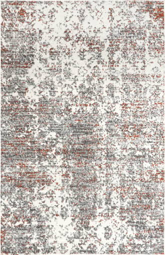 Red 2' x 8' Ruby Distressed Mist Rug swatch