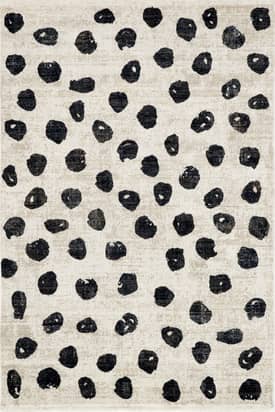 Beige 8' x 10' Shanna Abstract Dotted Rug swatch