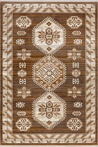 Brown Transitional SN48 with Tassels Rug swatch