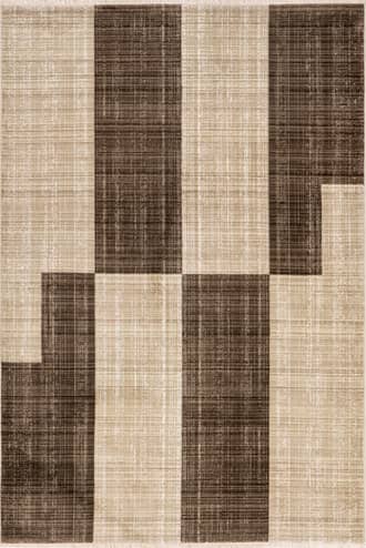 Brown Farmhouse SN49 with Tassels Rug swatch