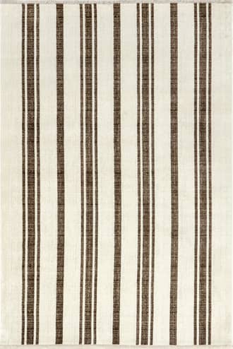 Brown 8' x 10' Laverne Striped Rug swatch