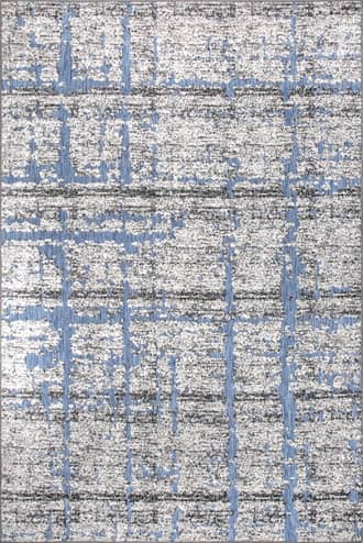 Blue Raised Abstract Shroud Outdoor Rug swatch