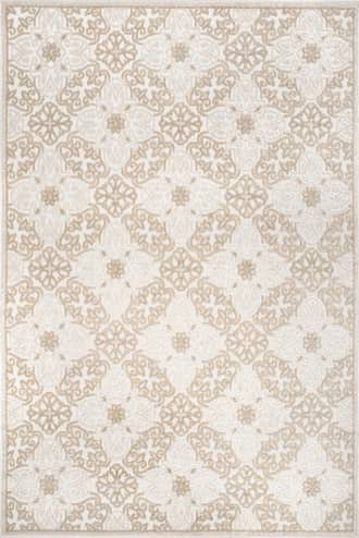 Raised Snowflake Tessellation Indoor/Outdoor Rug primary image