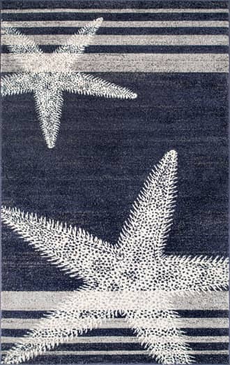 4' x 6' Starfish And Stripes Rug primary image