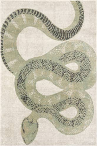 Green 2' x 3' Simple Serpent Rug swatch